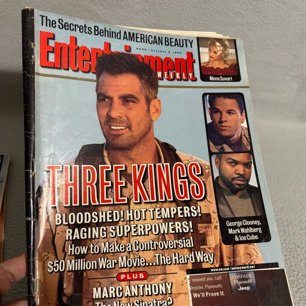 Four Vintage Entertainment Weekly Magazine Collection from the 1990’s